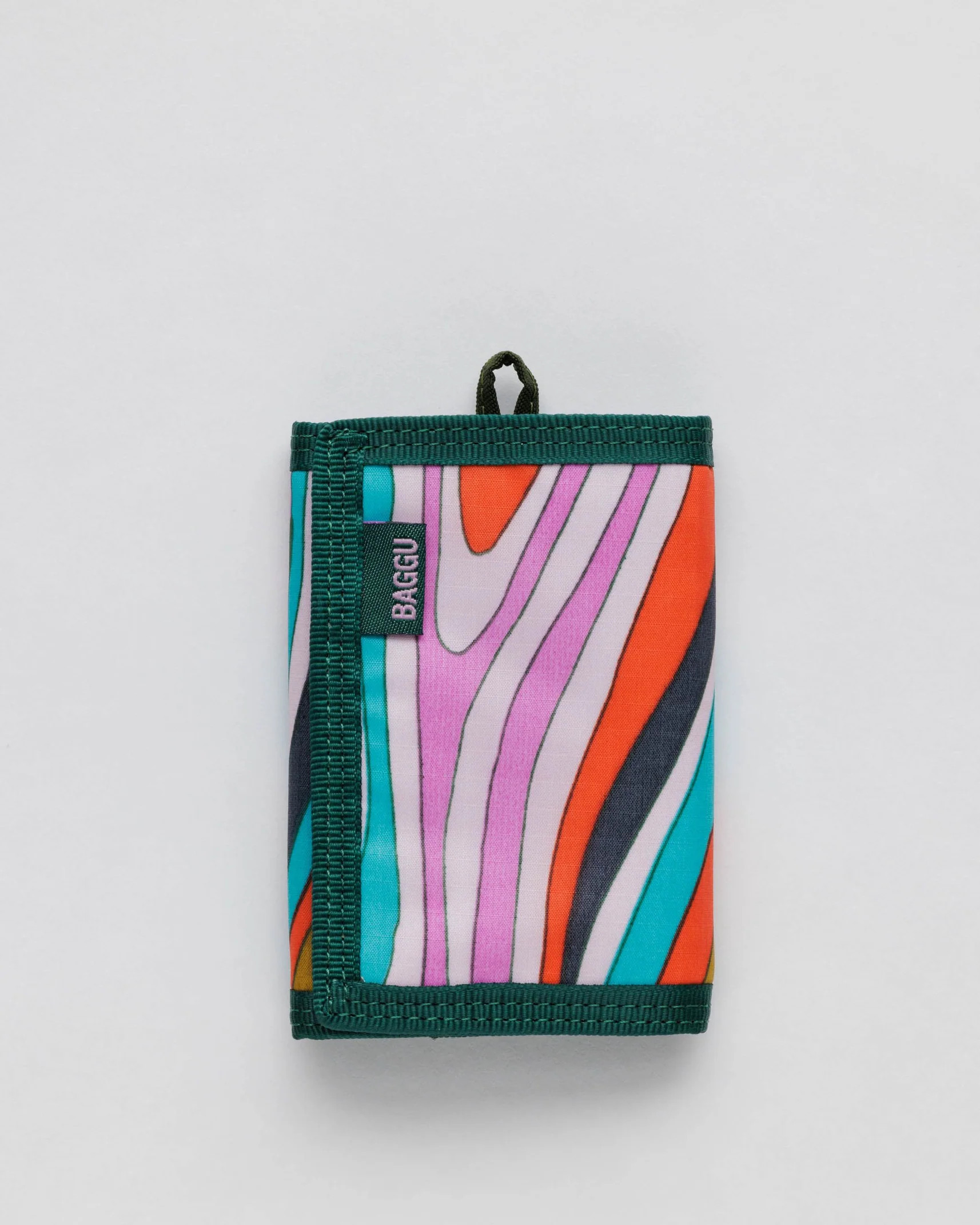 Nylon Wallet : Candy Woodgrain - Baggu | BAGGU