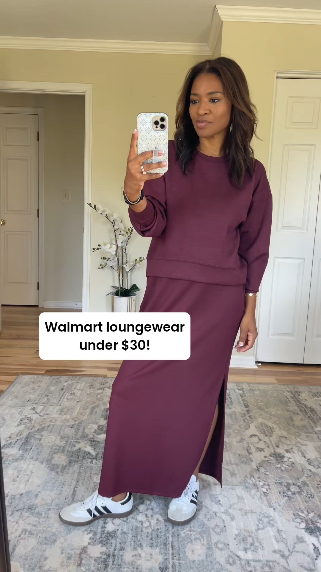 Walmart loungewear faves! I’m wearing a size medium in the top and small in the bottoms 

#ltkfindsunder100 #ltkfindsunder50 #ltkover40

