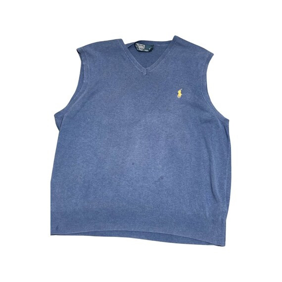 Ralph Lauren Blue Sweater Vest  L | Etsy UK | Etsy (UK)
