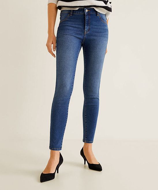 JustFab Women's Denim Pants and Jeans BLUE - Blue Uptown Skinny Jeans - Women | Zulily