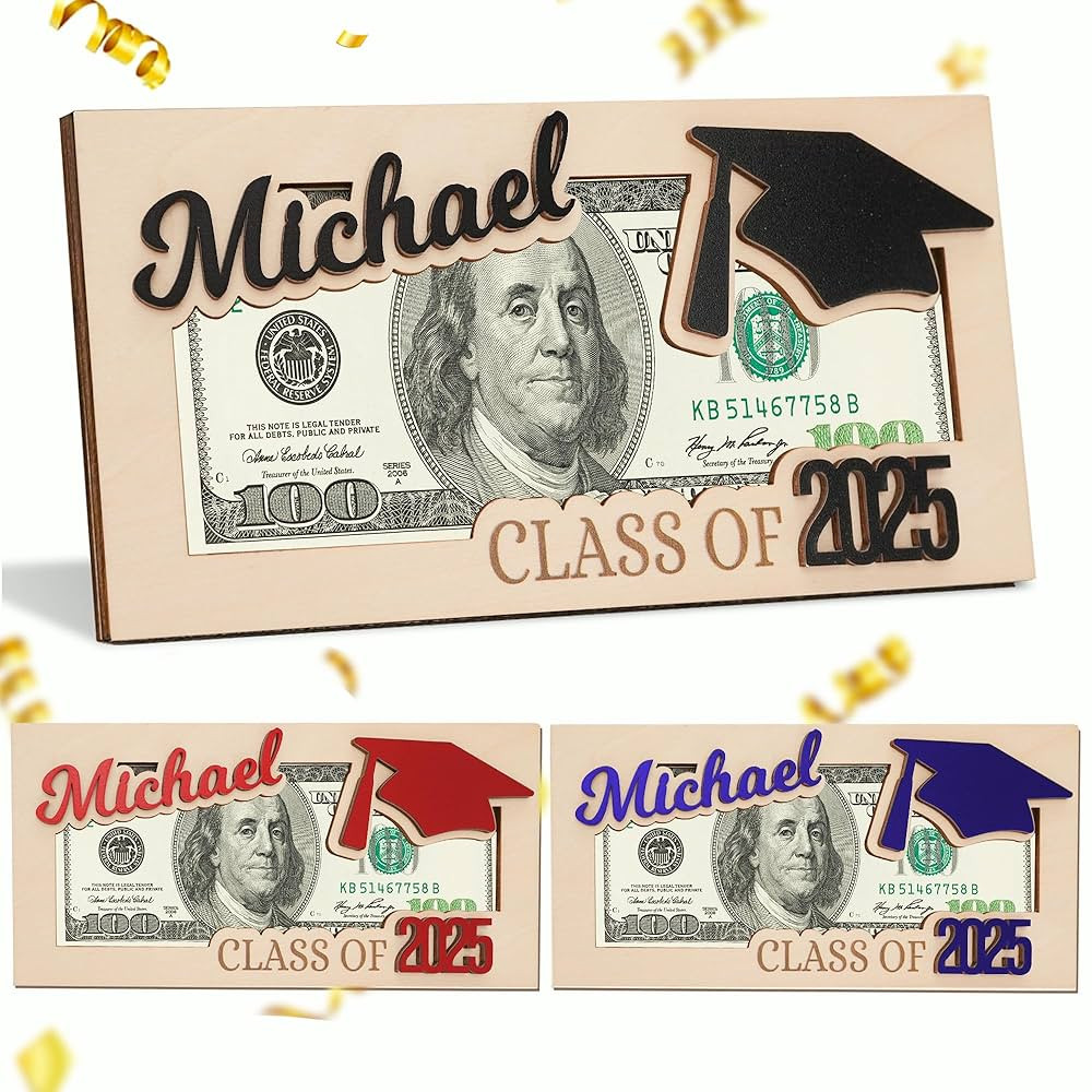 2025 Personalized Graduation Money Holder with Custom Name and Year, Personalized Graduation Gift... | Amazon (US)