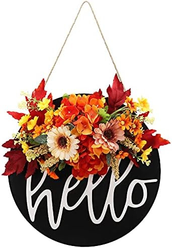 Fall Wreaths for Front Door,Outdoor Fall Wreaths for Front Door, Hello Wreath for Front Door,Farm... | Amazon (US)