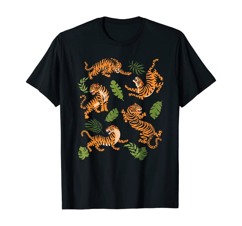 Dancing Tiger Cartoon Graphic T-Shirt | Amazon (US)
