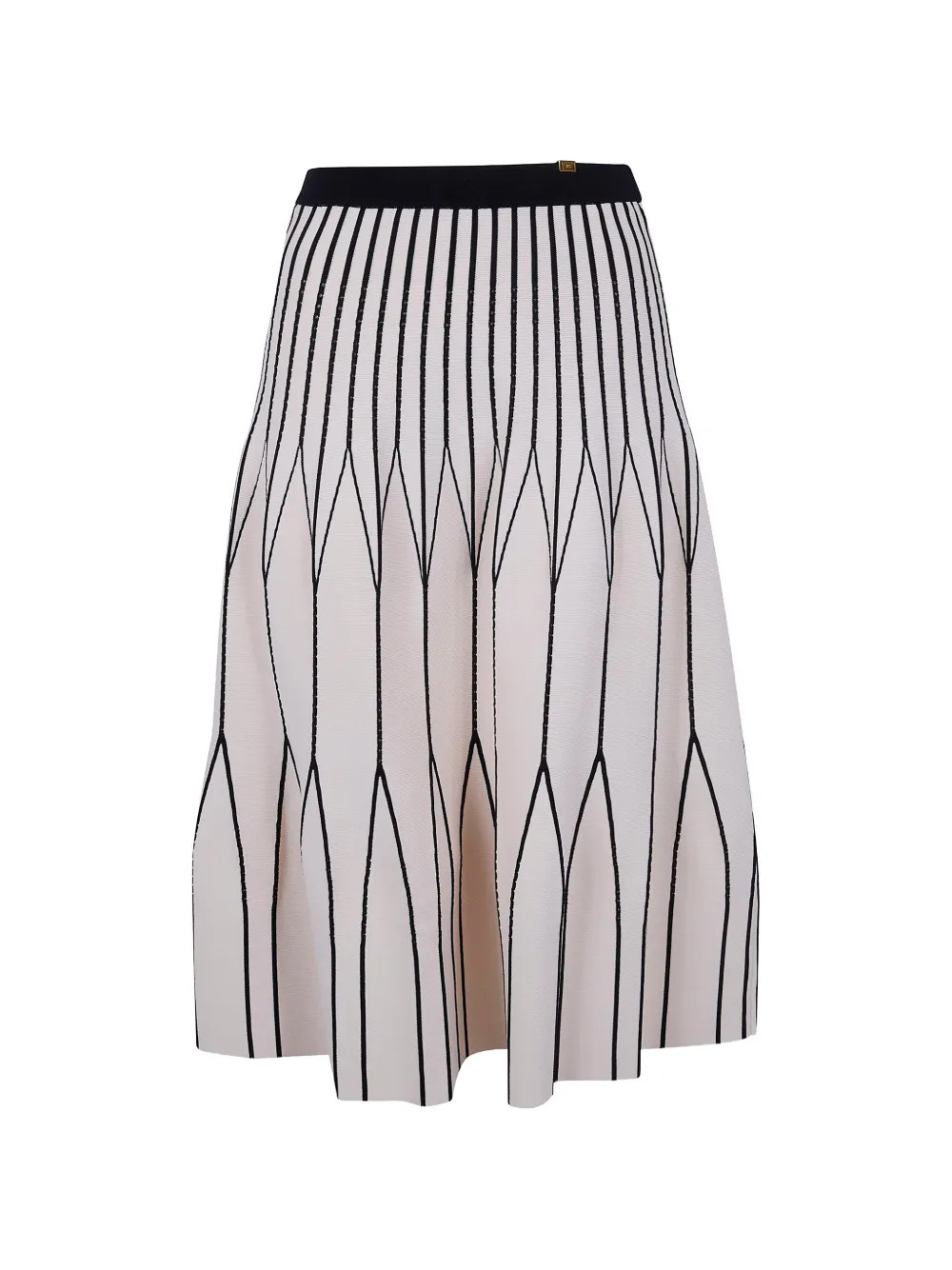 Elisabetta Franchi two-colour knit skirt - Neutrals | Farfetch Global