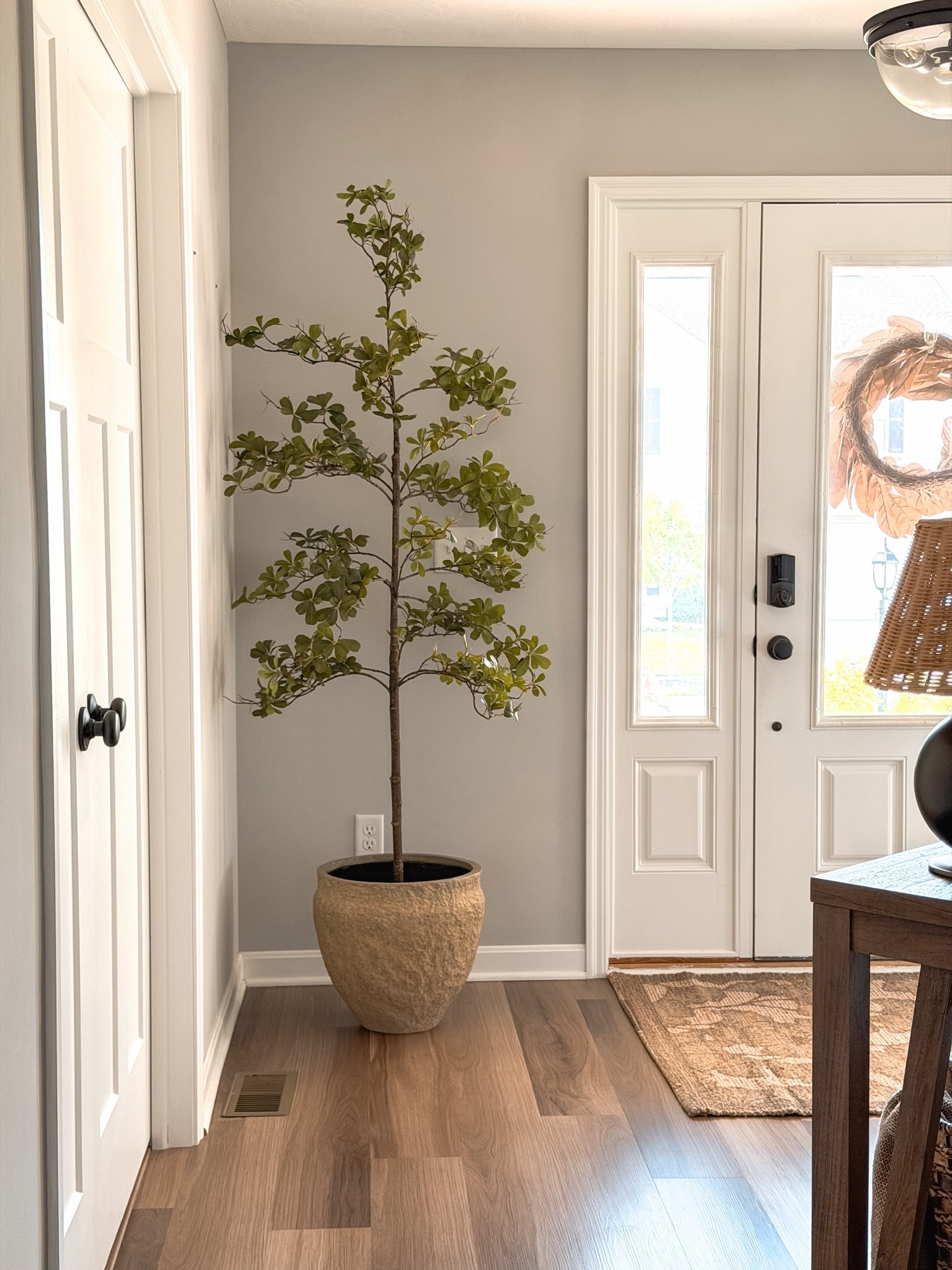 A shady lady tree + a rustic planter brought instant charm to our entryway — because this little corner needed some love too. 

Entryway, foyer, corner styling, faux tree, planter, console styling, home decor, home styling, home interiors, Amazon finds, Wayfair finds, summer styling, farmhouse style, vintage inspired finds, cottage charm, cozy home finds

#LTKHome #LTKSeasonal