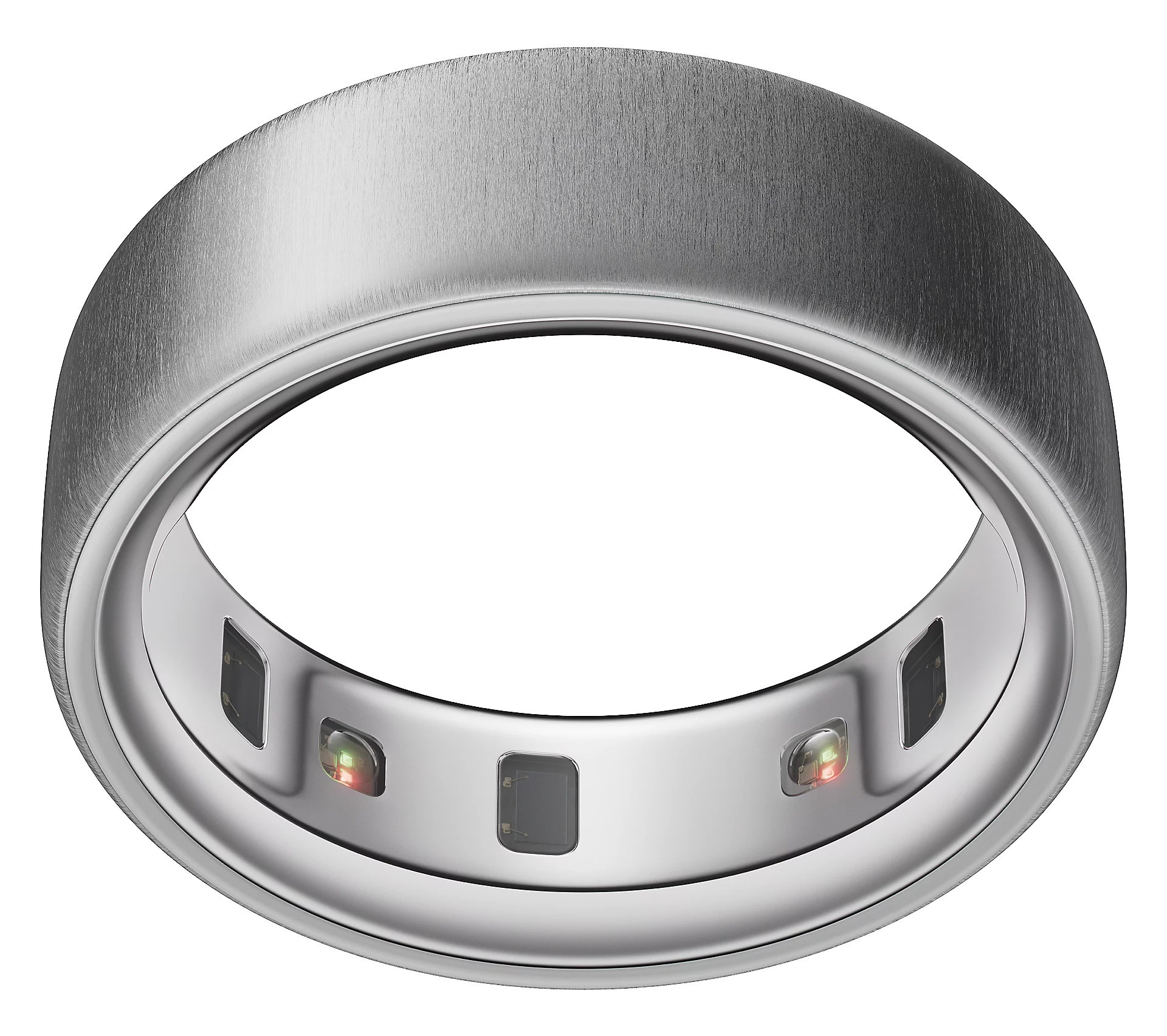 Oura Ring 4 Brushed Silver Color Titanium SmartRing | QVC