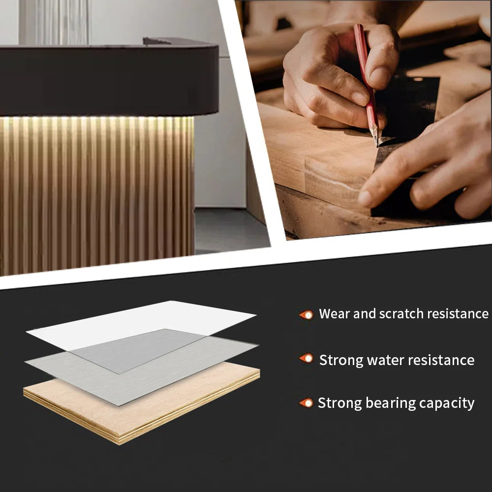 Rectangular Modern Front Desk, Hostess Stand | Wayfair North America