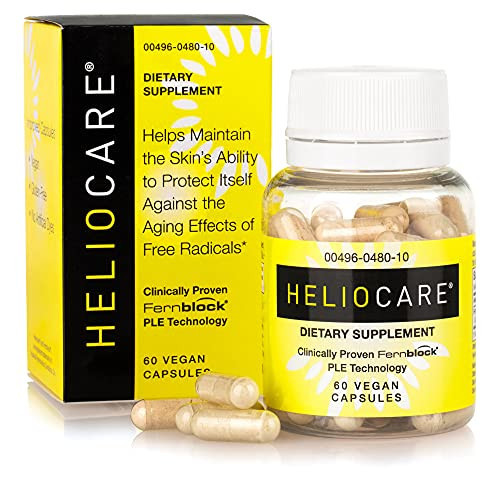 Heliocare Skin Care Dietary Supplement: 240mg Polypodium Leucotomos Extract Pills - Antioxidant Rich Formula with Fernblock and PLE Technology - 60 Veggie Capsules | Amazon (US)