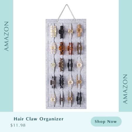 Organize your hair claws with this •••large••• hanging organizer! 

If they are out then you are more likely to wear them! 😉 


#LTKunder50 #LTKbeauty #LTKtravel