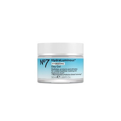 No7 HydraLuminous+ 2% Hyaluronic Acid Day Gel - 1.69 fl oz: Moisturizing, Recommended For Dry Skin, Unscented | Target