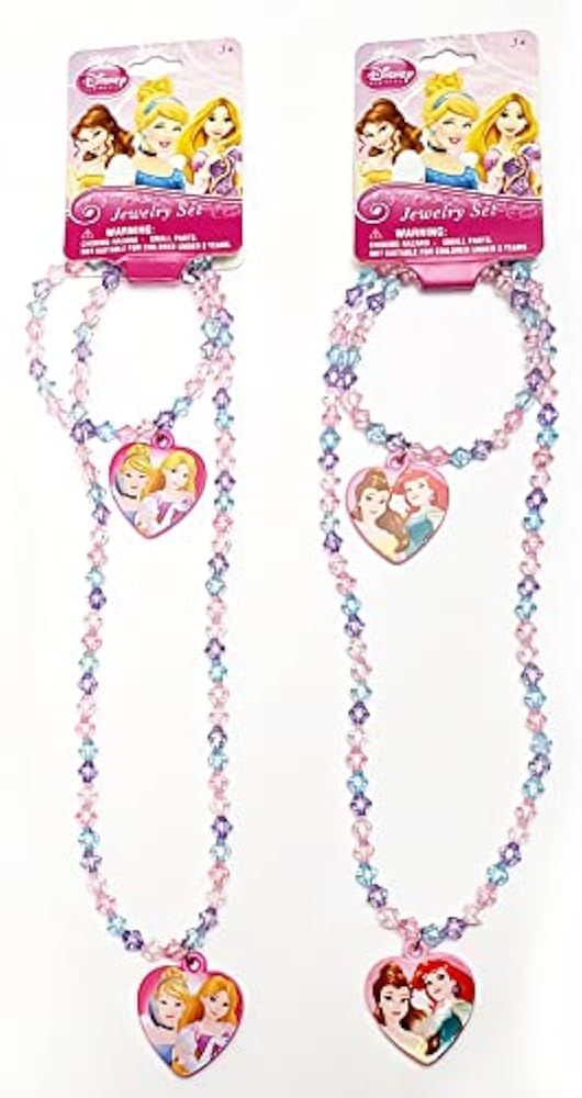 Disney Necklace and Bracelet Sets with Shaped Pendants | Amazon (US)