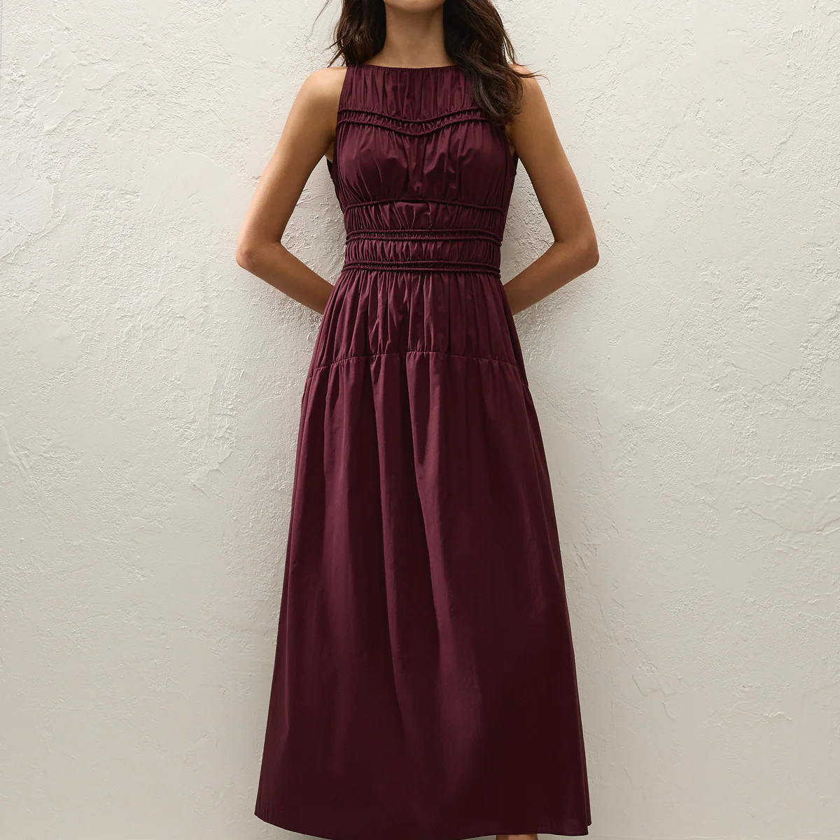 Yael Midi Dress Mulberry | Faithfull (AU)