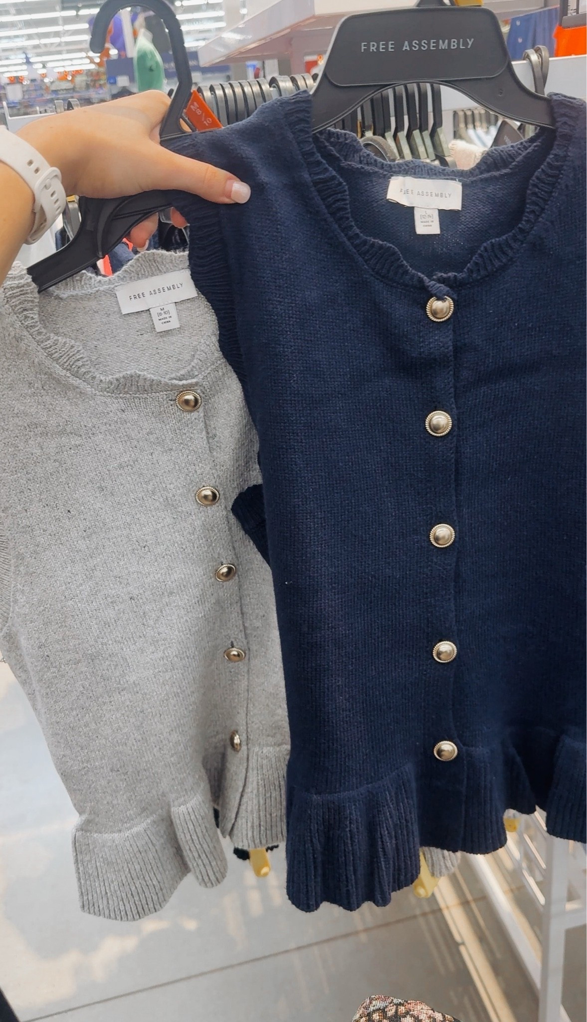 I forgot to tell yall my cute Walmart sweater from earlier comes in navy too! Such a cute season transitional piece. Looks like it’s from JCrew!

It’s one of those things that didn’t catch my attention on the website but was SO cute in person!

*runs big in the shoulders so I would recommend sizing down particularly if you’re between sizes*