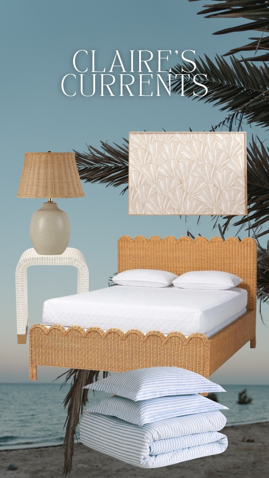 If I were to do a room makeover… this is what id grab from Walmart for a coastal inspired room 🤩🦪🤍🐚