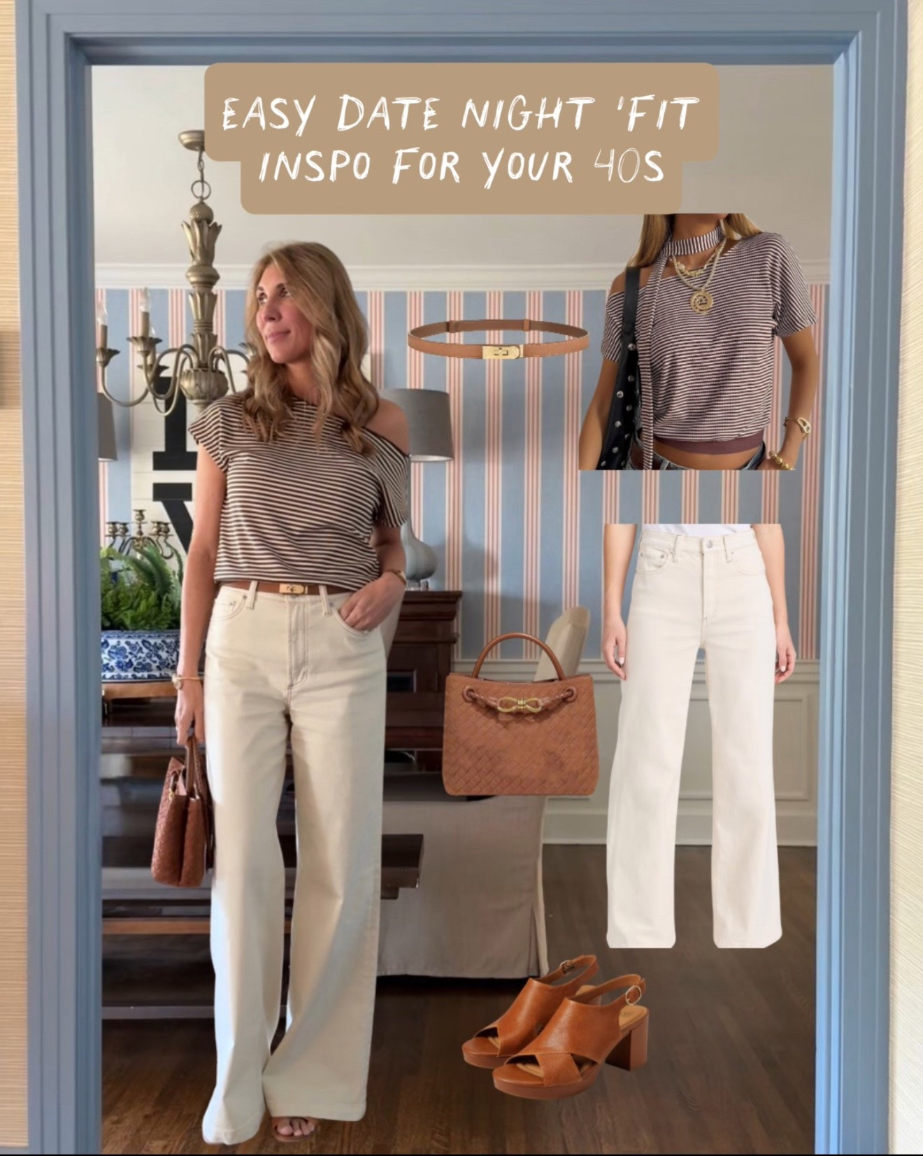 Looking for date night inspo in your 40s? 
This is an easy, comfy outfit that still looks put together. 

Top and jeans run true to size.

#LTKOver40