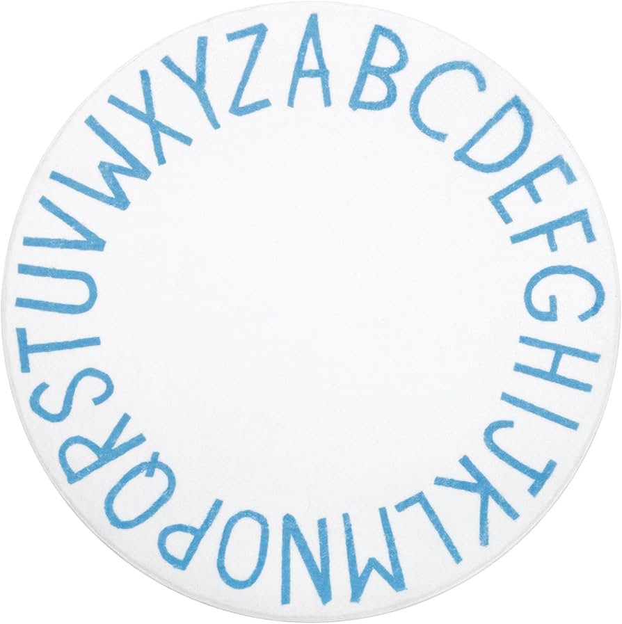 Topotdor Round Kids Play Rug Alphabet Nursery Area Rug Extra Large Soft Crawling Play Mat for Chi... | Amazon (US)