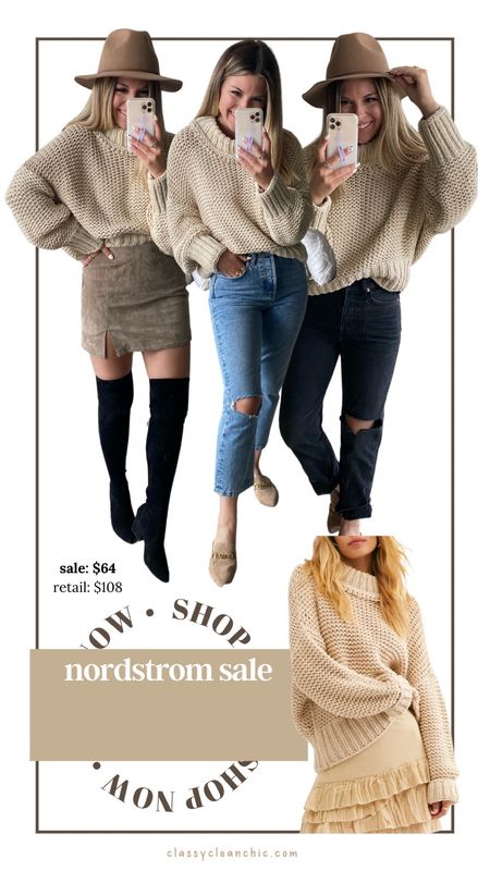 Nordstrom Sales Free People Sales Free People sweater on sale chunky knit sweater￼

#LTKunder100 #LTKsalealert #LTKstyletip