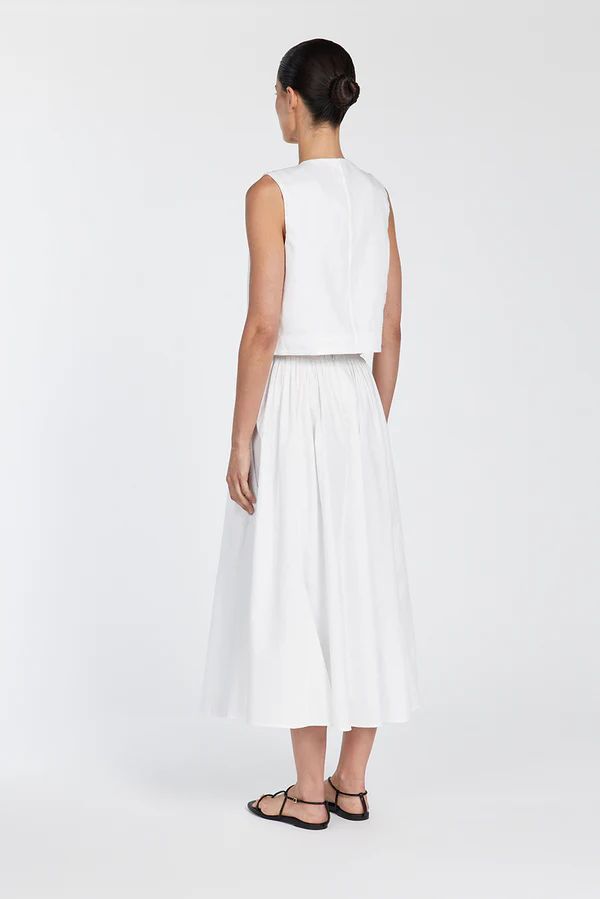 BANKS WHITE LINEN VEST | DISSH