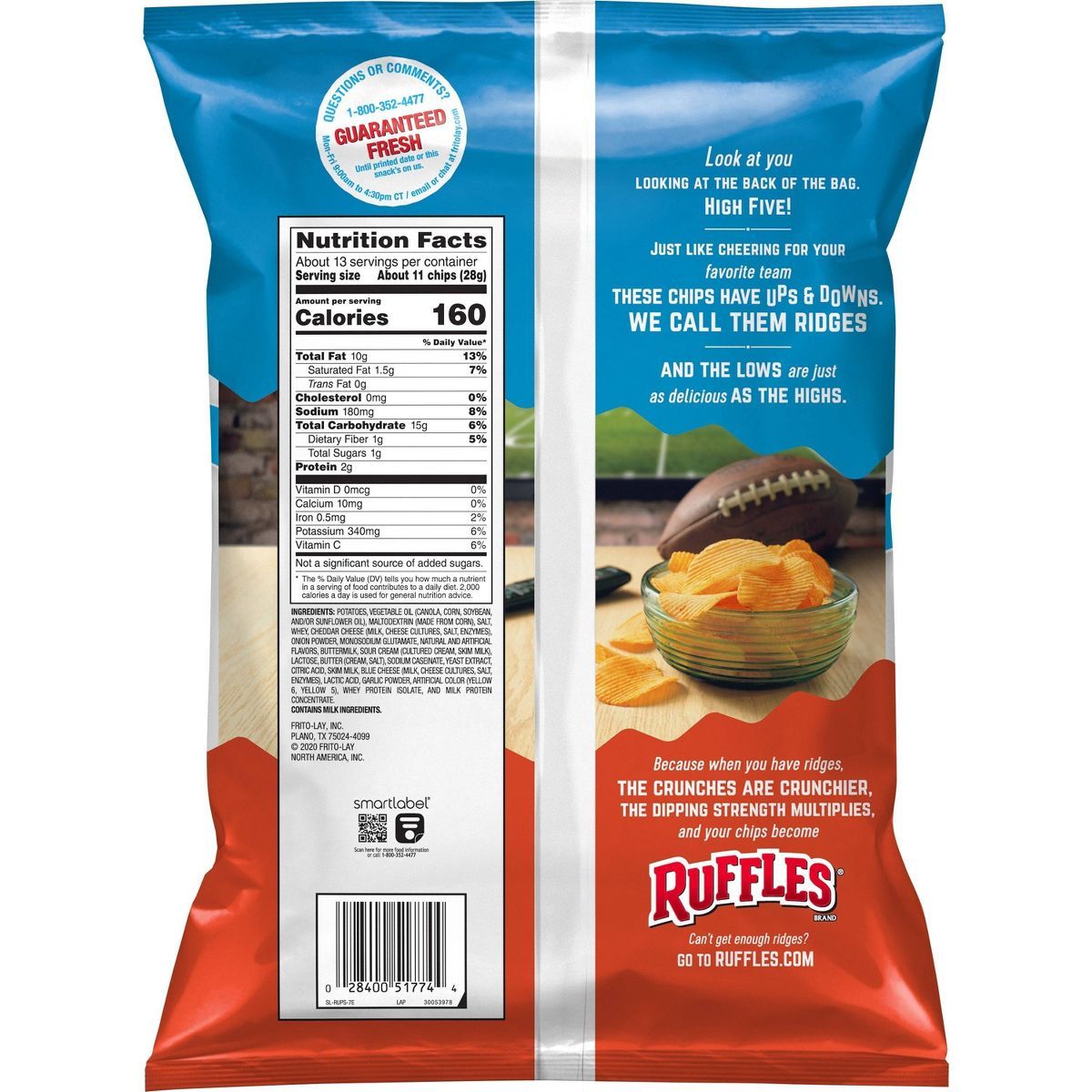 Ruffles Cheddar And Sour Cream Chips - 13oz | Target