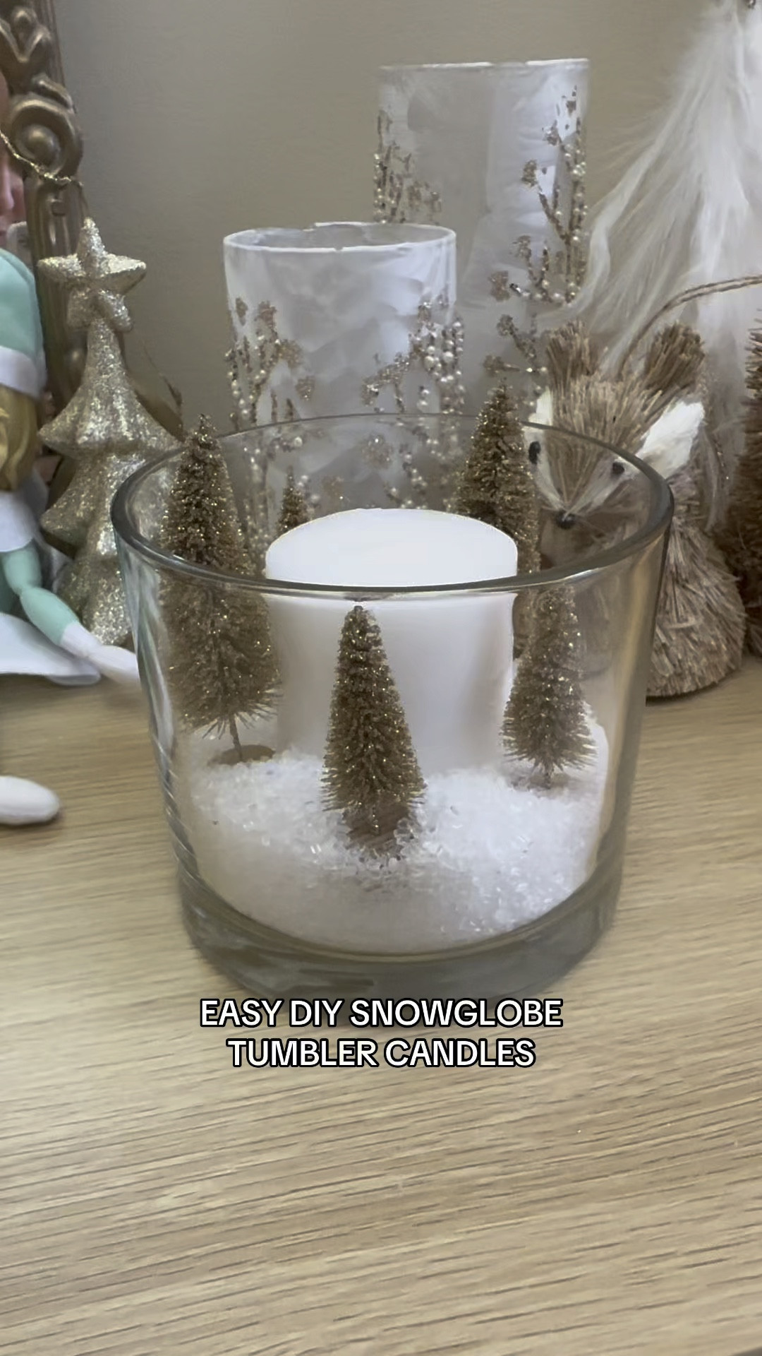 DIY SNOWGLOBE TUMBLER CANDLES ❄️🎄❄️

#LTKHoliday #LTKHome #LTKSeasonal