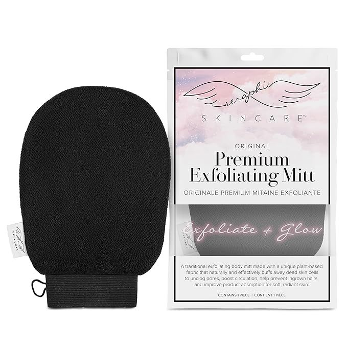 Seraphic Skincare (Original) Premium Exfoliating Mitt for Body (1pc) – 100% Vegan Viscose Tradi... | Amazon (US)