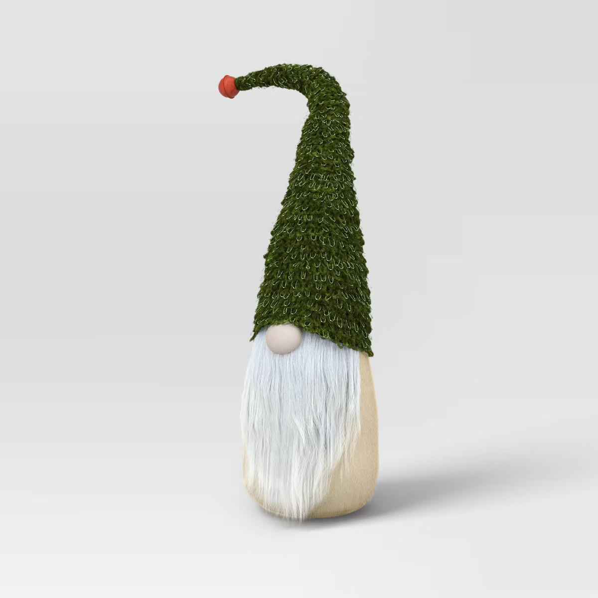 15" Fabric Gnome Christmas Figurine Wearing Looped Green Hat with Bell - Wondershop™ | Target