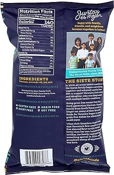 Siete Family Foods Sea Salt Potato Chips, 5.5 oz Bag | Amazon (US)