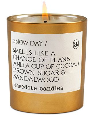 Anecdote Candles Snow Day Smells Like A Change Of Plans and A Cup of Cocoa Candle, 9-oz. & Review... | Macys (US)