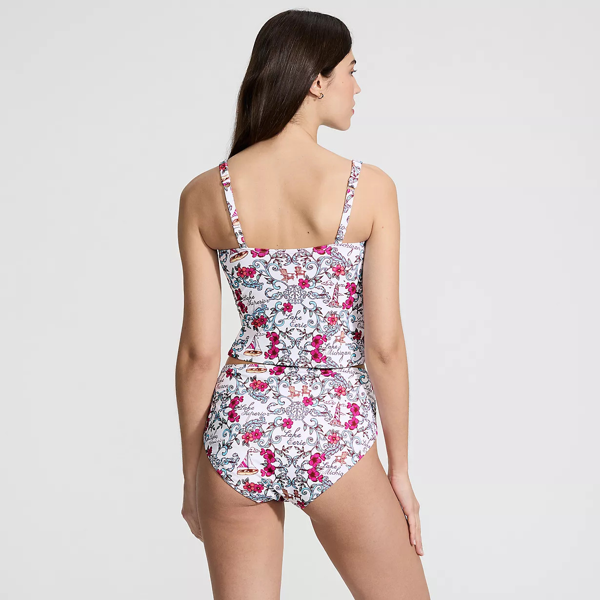 Women's LE x T and T The Tiffany Square Neck Midkini Set | Lands' End (US)
