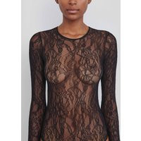 Lace Bodysuit Black | Size: M | Color: Black | Curio