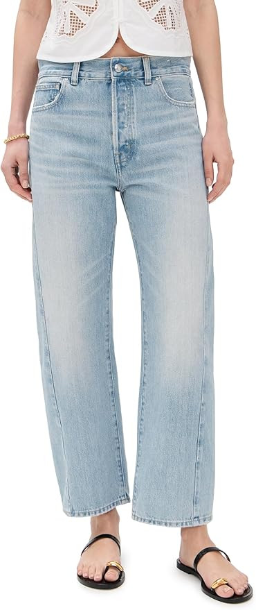Madewell Women's Pieced Barrel-Leg Jeans in Redlands Wash | Amazon (US)