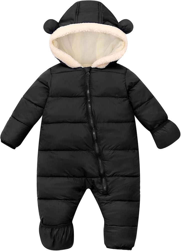 BFUSTYLE Baby Snowsuit 0-24 Months Winter Clothes Infant Boy Girl Puffer Jacket Newborn One Piece... | Amazon (US)