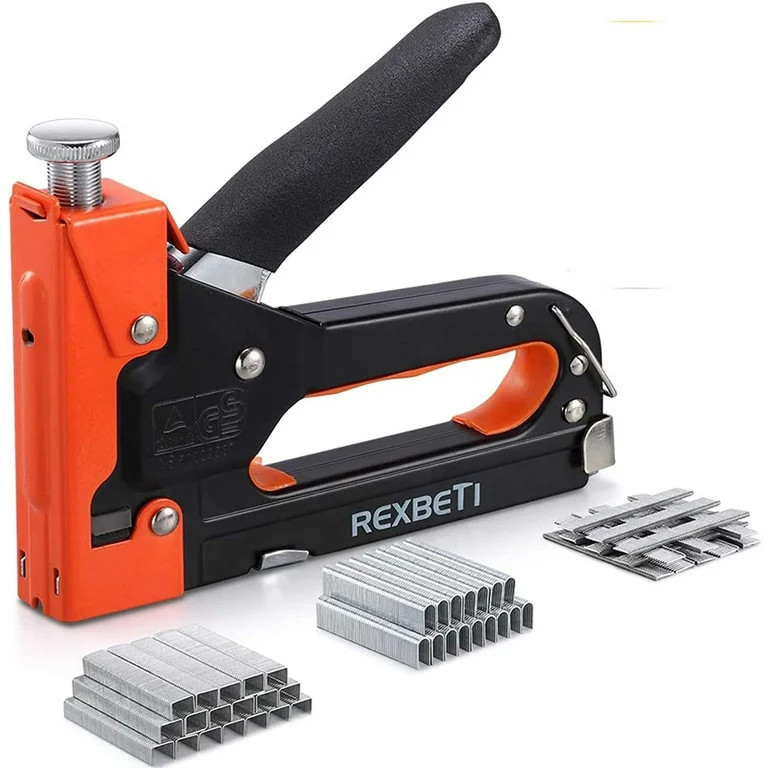 REXBETI Staple Gun, Heavy Duty 3 in 1 Staple Gun with 2600-Piece Staples for Upholstery, Fixing M... | Walmart (US)