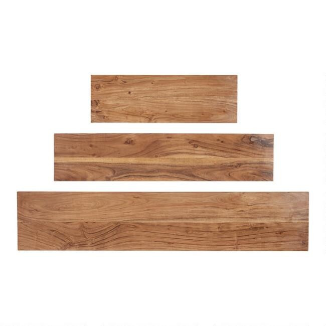 Acacia Wood Mix & Match Wall Shelves | World Market