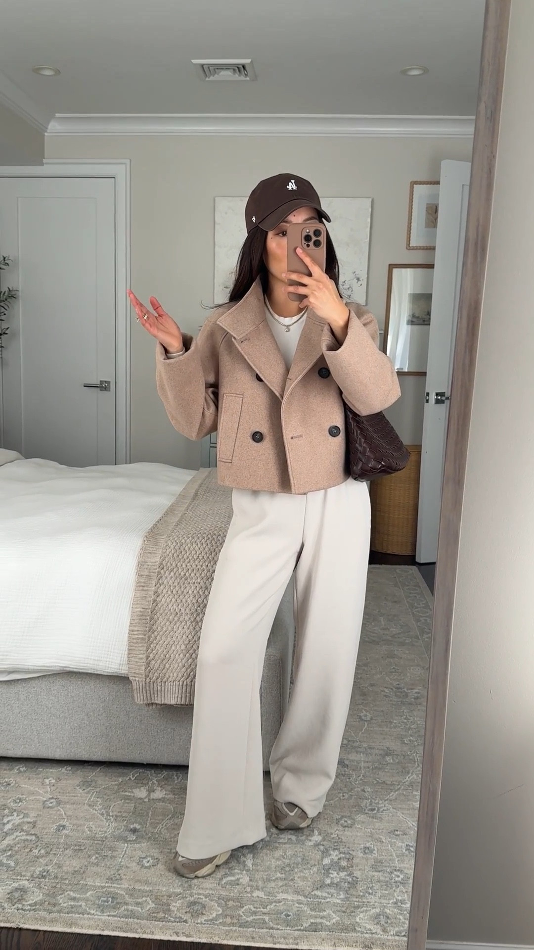 Sizing below! linked my shoes in both women’s (on sale! ) and big kids sizing

• Jacket XS and the length is great in a very chic, swingy cut but the sleeves fit longer on me so are folded under here

• Pants are Aritzia lodge Metropolis Taupe XXS these are long for me to wear with sneakers. Even the short  runs long so you may need to get regular and hem

• new balance kids sneakers big kids 4 = women’s 6. 
In their adults sizing I’m a 5.  I should’ve sized down to kids 3.5 as someone who wears women’s 5

Spring 2026, petite style, Zara jackets

#LTKTravel #LTKPetite #LTKSeasonal
