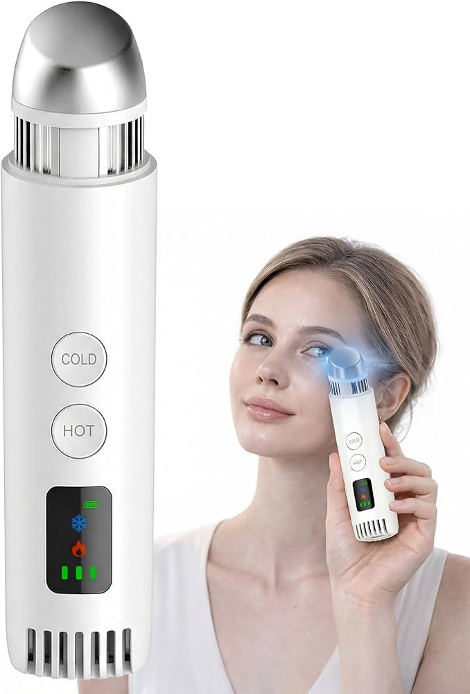 2-in-1 Cold & Warm Depuffing Wand for Face & Eyes,Adjustable Temperature Facial Massager with Coo... | Amazon (US)