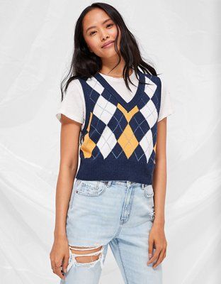 AE Argyle Sweater Vest | American Eagle Outfitters (US & CA)