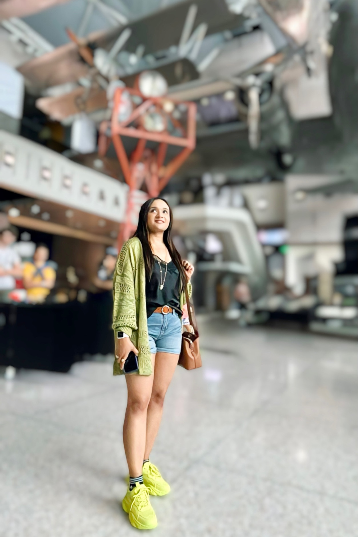 A cosy summer outfit 

Denim shots, summer cardigan, sling bag, neon shoes 

#LTKSeasonal #LTKtravel #LTKstyletip