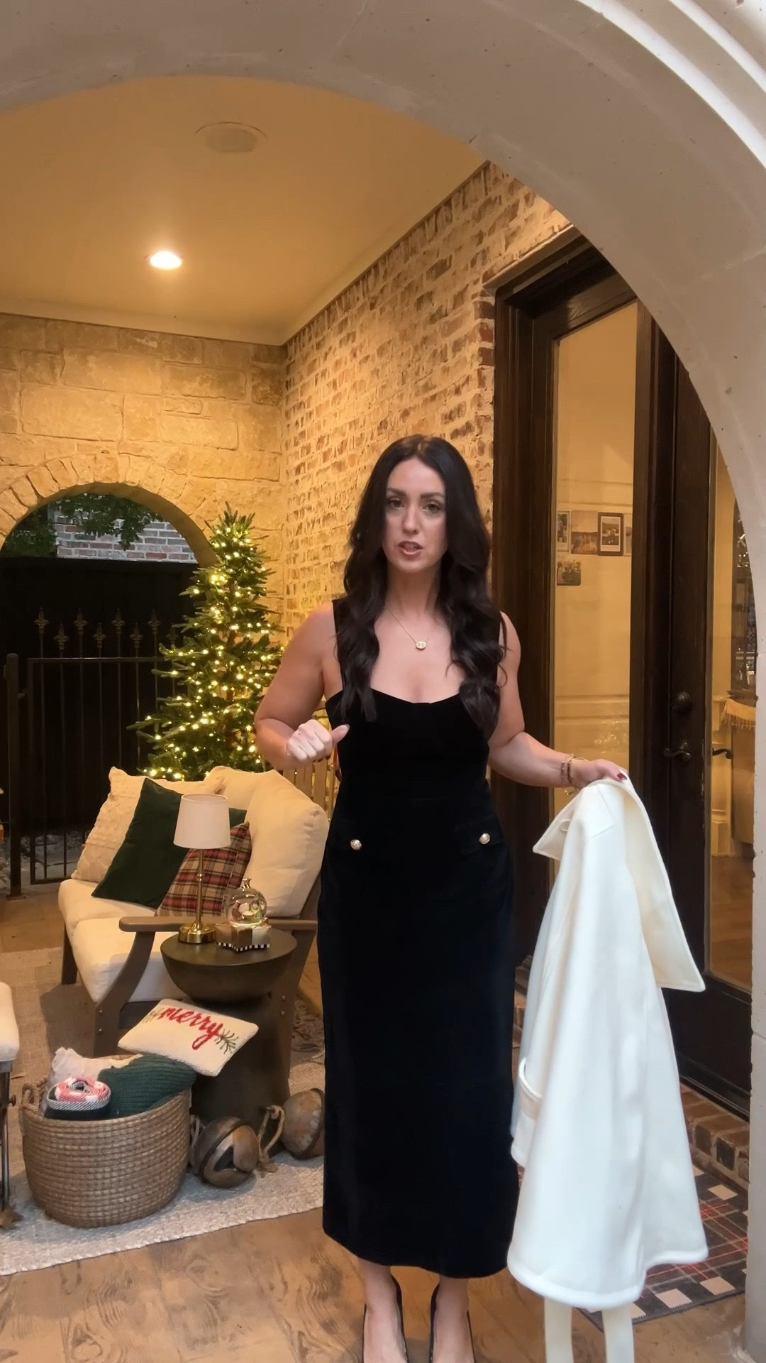 Holiday party dress - wearing a small. Love the sleek line of this. Pairing with a chic amazon coat. 

#LTKOver40 #LTKHoliday #LTKootd