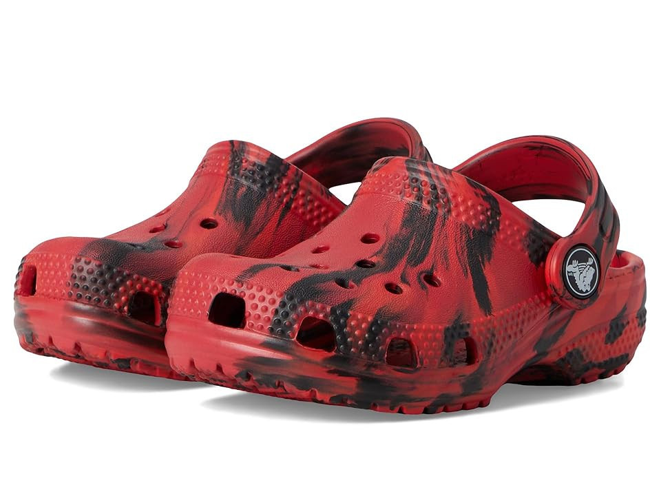 Crocs Kids Classic Marbled Clogs Kids Shoes Pepper/Black: 4 Toddler M | Zappos.com