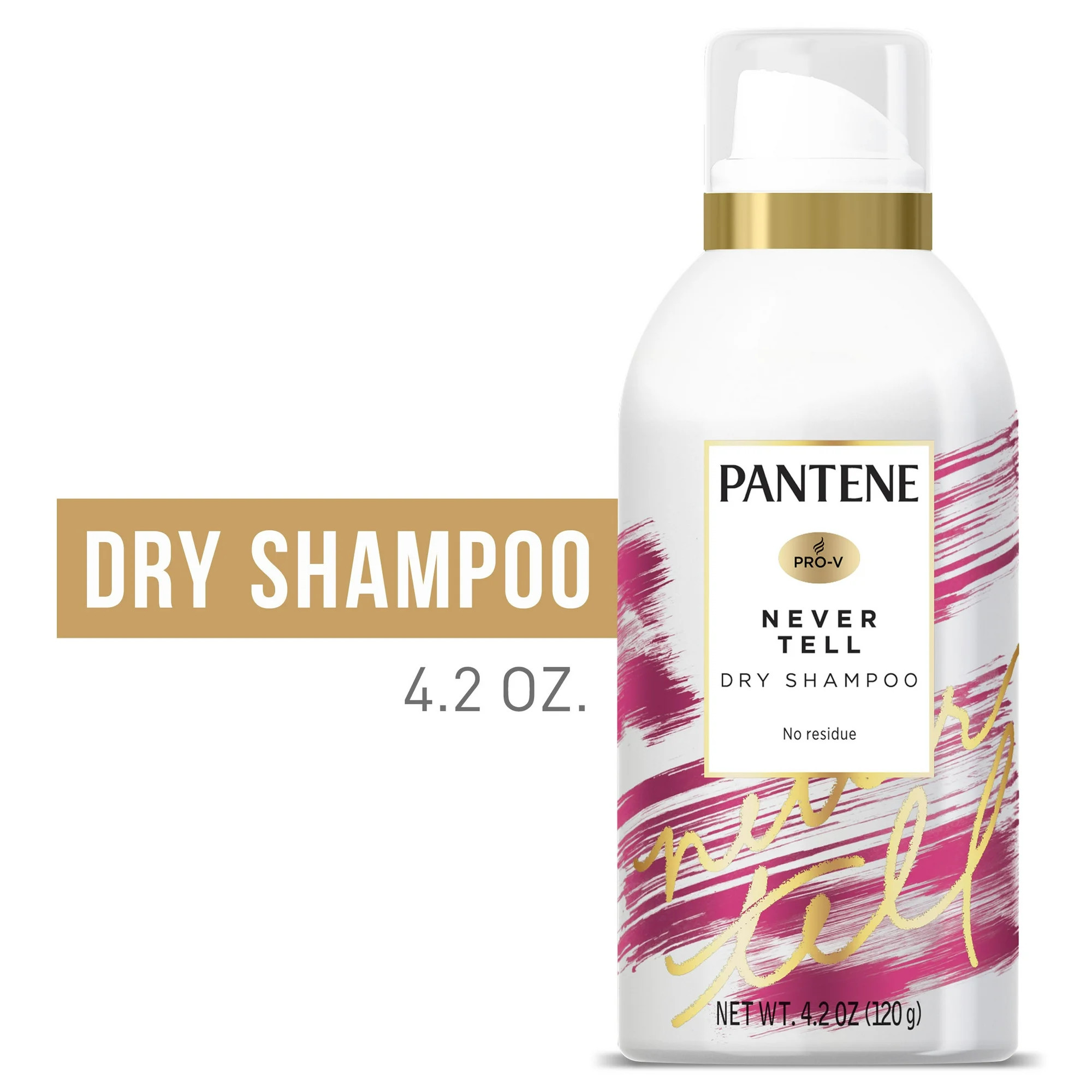 Pantene Never Tell Dry Shampoo, Sulfate Free, 4.2 oz - Walmart.com | Walmart (US)