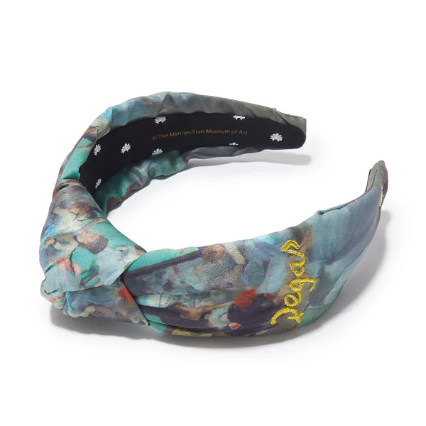 THE DANCE CLASS THE MET X LELE DEGAS PRINTED KNOTTED HEADBAND | LELE SADOUGHI