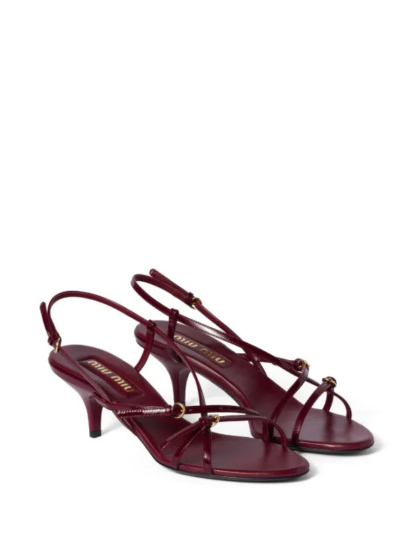 55mm patent leather sandals | Farfetch Global