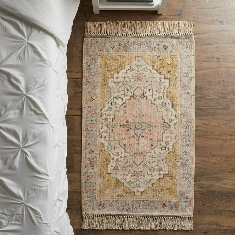 Better Homes & Gardens Blush Vintage Persian Medallion Area Rug, 30"x36" | Walmart (US)