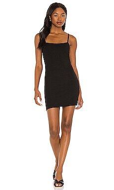 LNA Tank Rib Mini Dress in Black from Revolve.com | Revolve Clothing (Global)