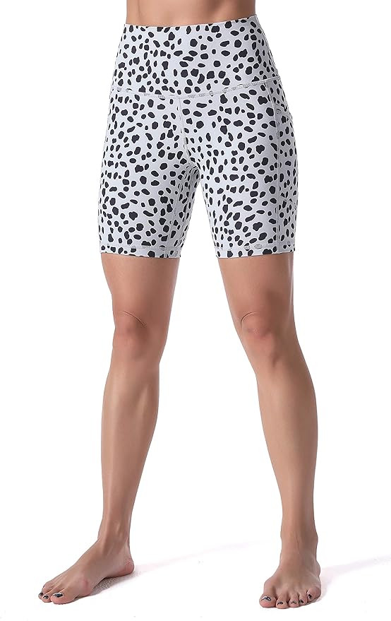 Sunzel 8" / 5" Biker Shorts for Women with Pockets, High Waisted Yoga Workout Shorts | Amazon (US)