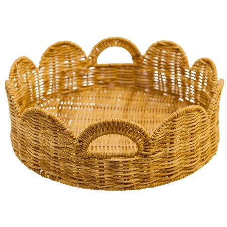 Scallop Decorative Tray, 12.5" x 4.25", by My Texas House | Walmart (US)