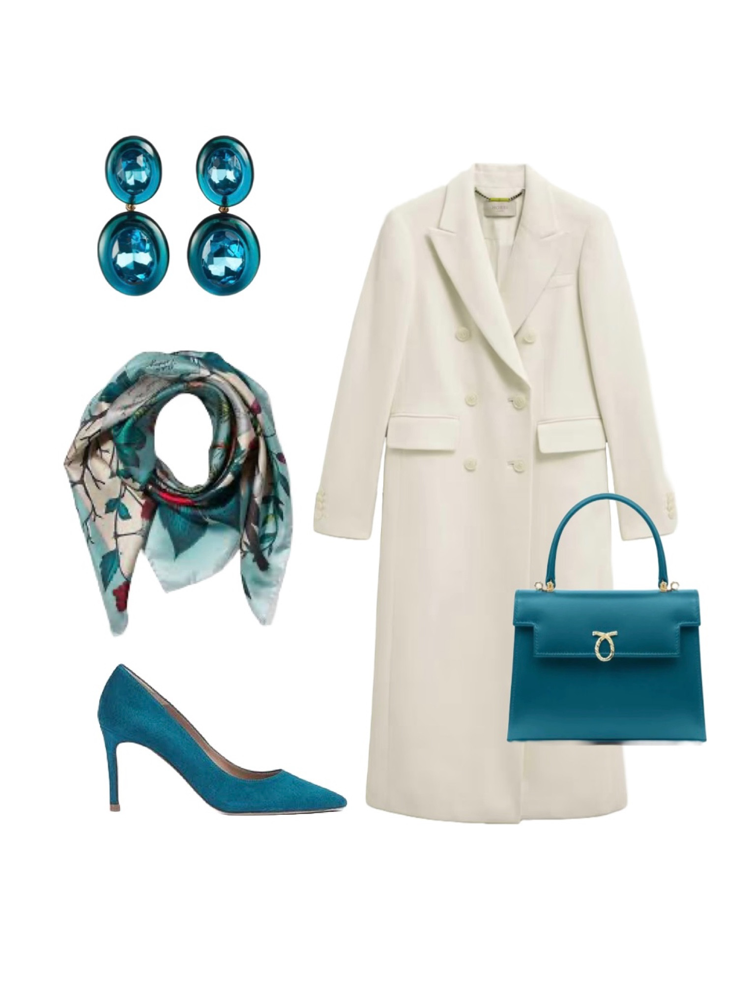Okay, I’m obsessed with the Hobbs Juniper Ivory Coat (on a 20% off Black Friday sale now) & partnering winter white with teal accessories is my new favourite colour combo! LK Bennett’s Teal Suede Heels and Teal Resin Earrings add an instant colour pop (catch the earrings on their accessories half price Black Friday sale today!!) so too the Aspinal of London Robin Teal Silk Scarf, and Launer London Teal Leather Handbag which is a splurge item you may have to add to your list to Santa! 

#LTKCyberWeek #LTKwinter #LTKuk