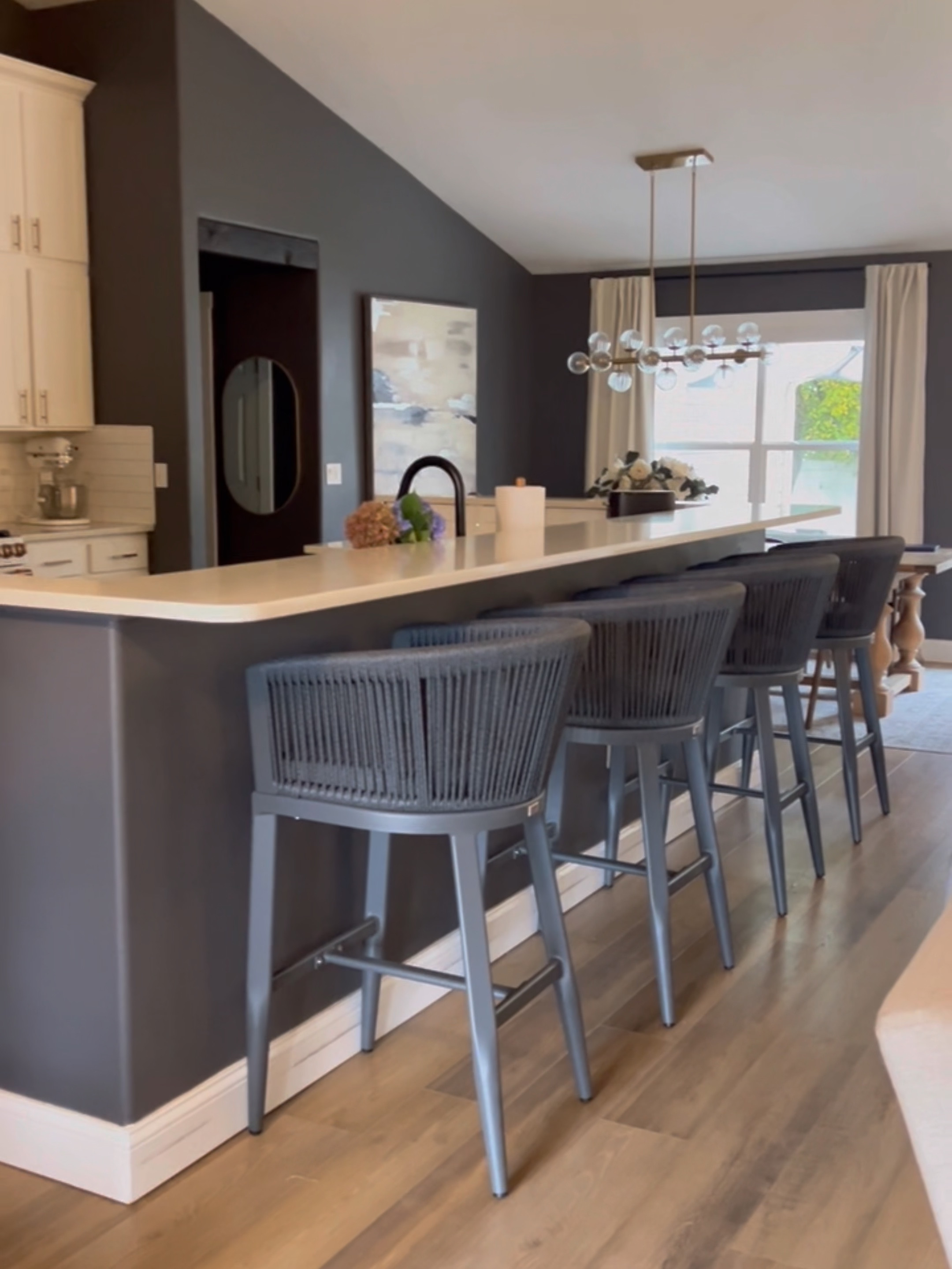 Use code: MYHOUSE5 to take 10% off our kitchen barstools! (The code is misleading with the “5” but it is for 10% off). ;) 
They are currently on sale right now too! Multiple color options. We have the color Grey in the bar height. There are counter height options as well. :) 


#LTKVideo #LTKHome