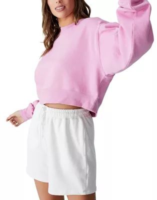 Cotton:On classic cropped sweatshirt in pink | ASOS (Global)